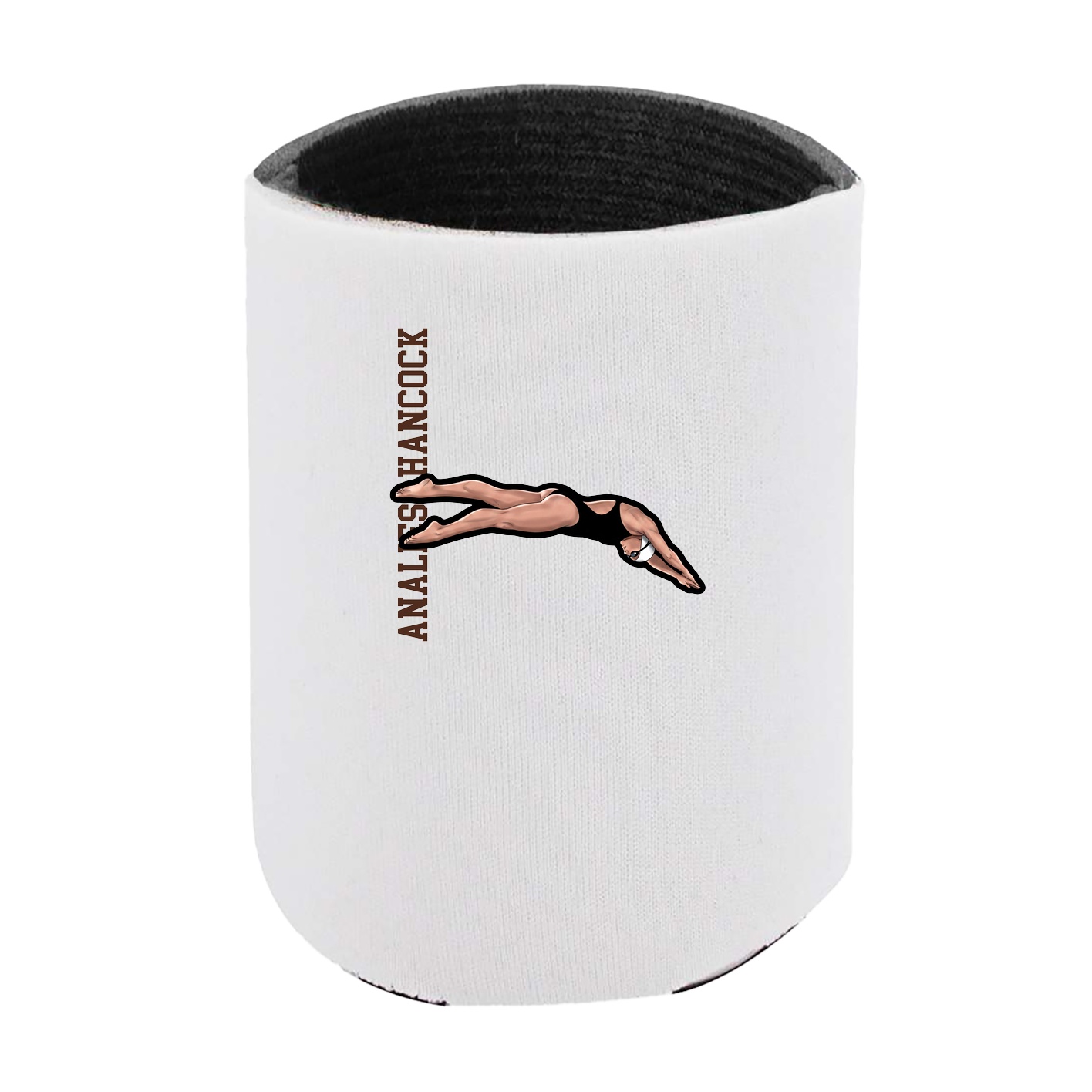 Can Holder — Name Vertical in White