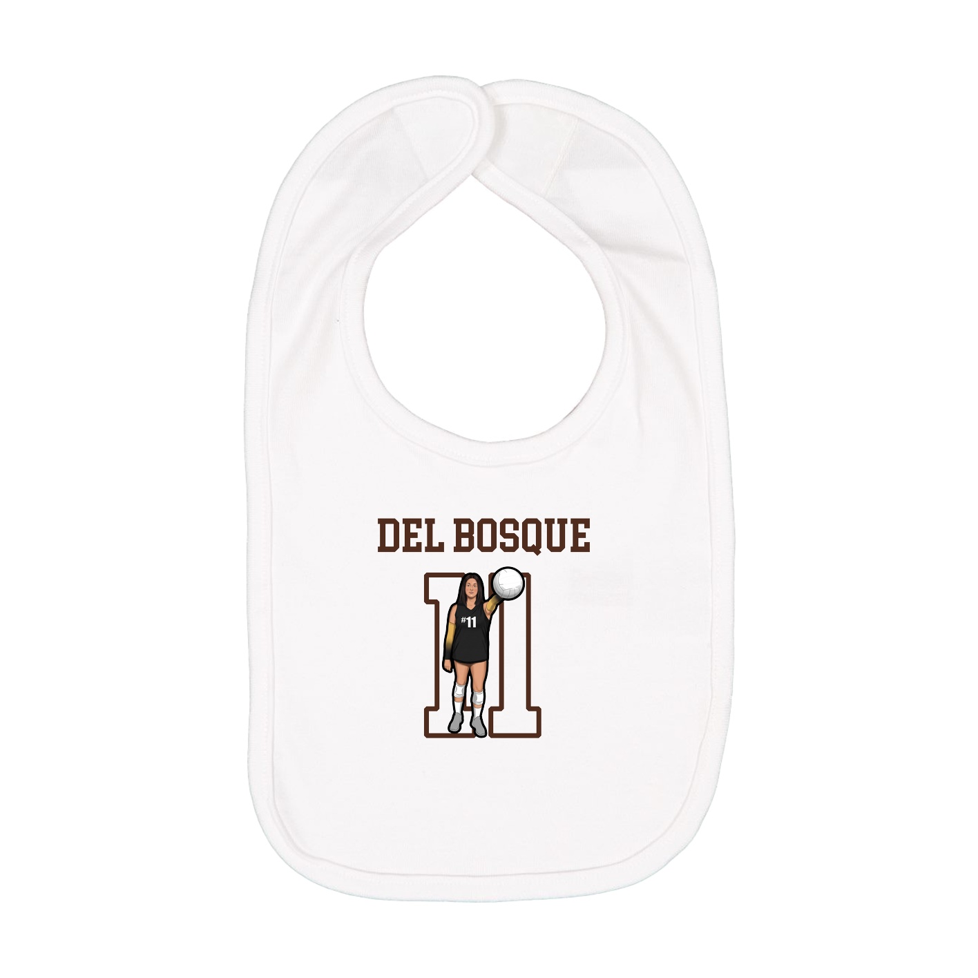Infant Bib — Shirsey in White