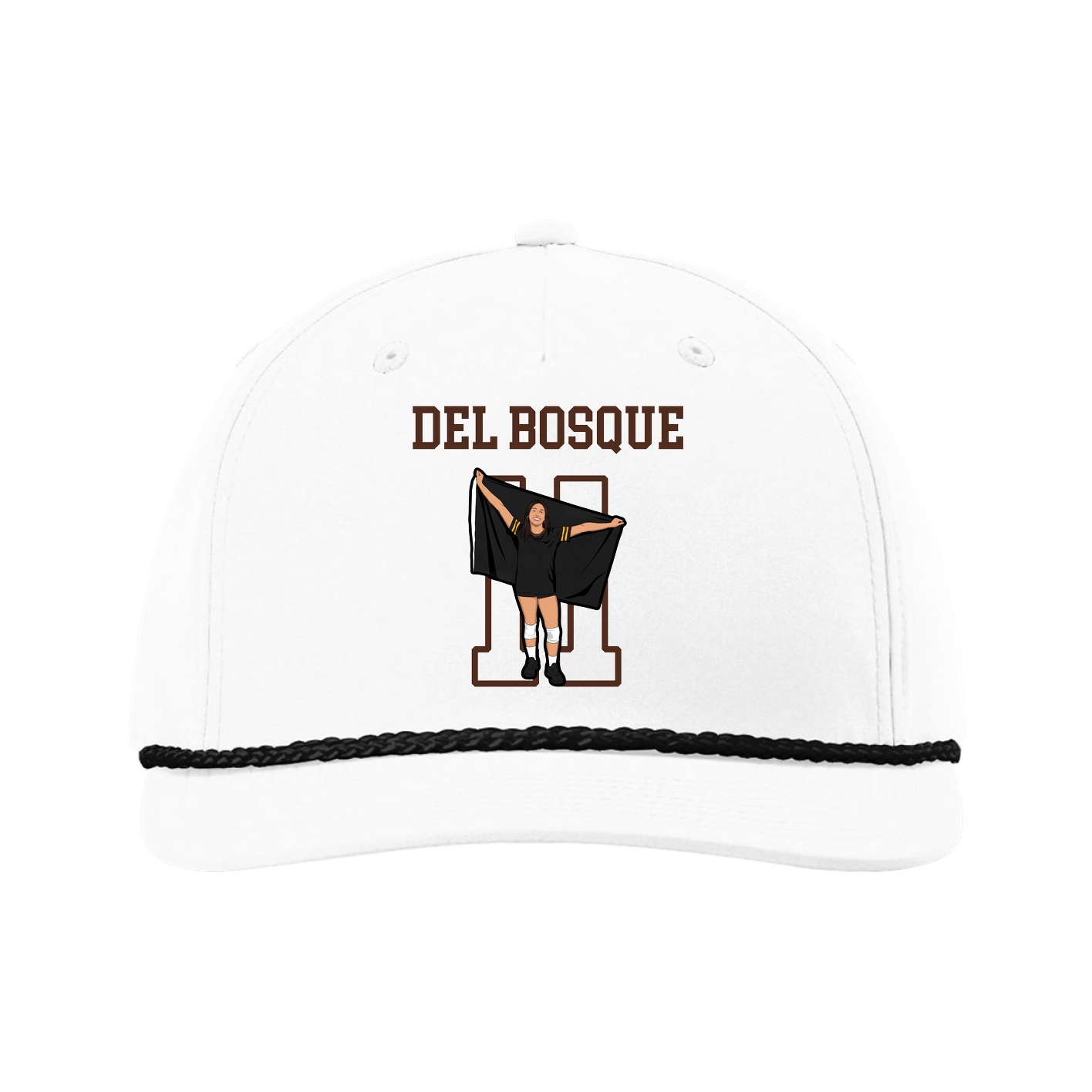 Five-Panel Classic Rope Cap — Shirsey in White