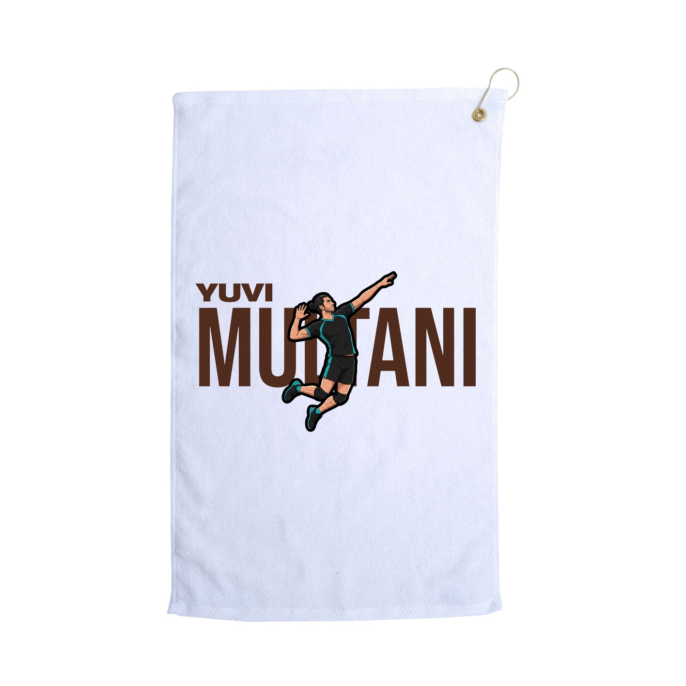 Golf Towel — Player Name in White