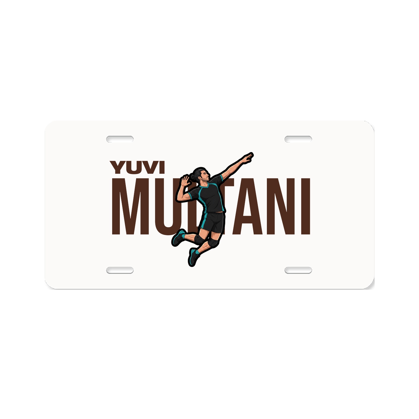 License Plate — Player Name in Classic