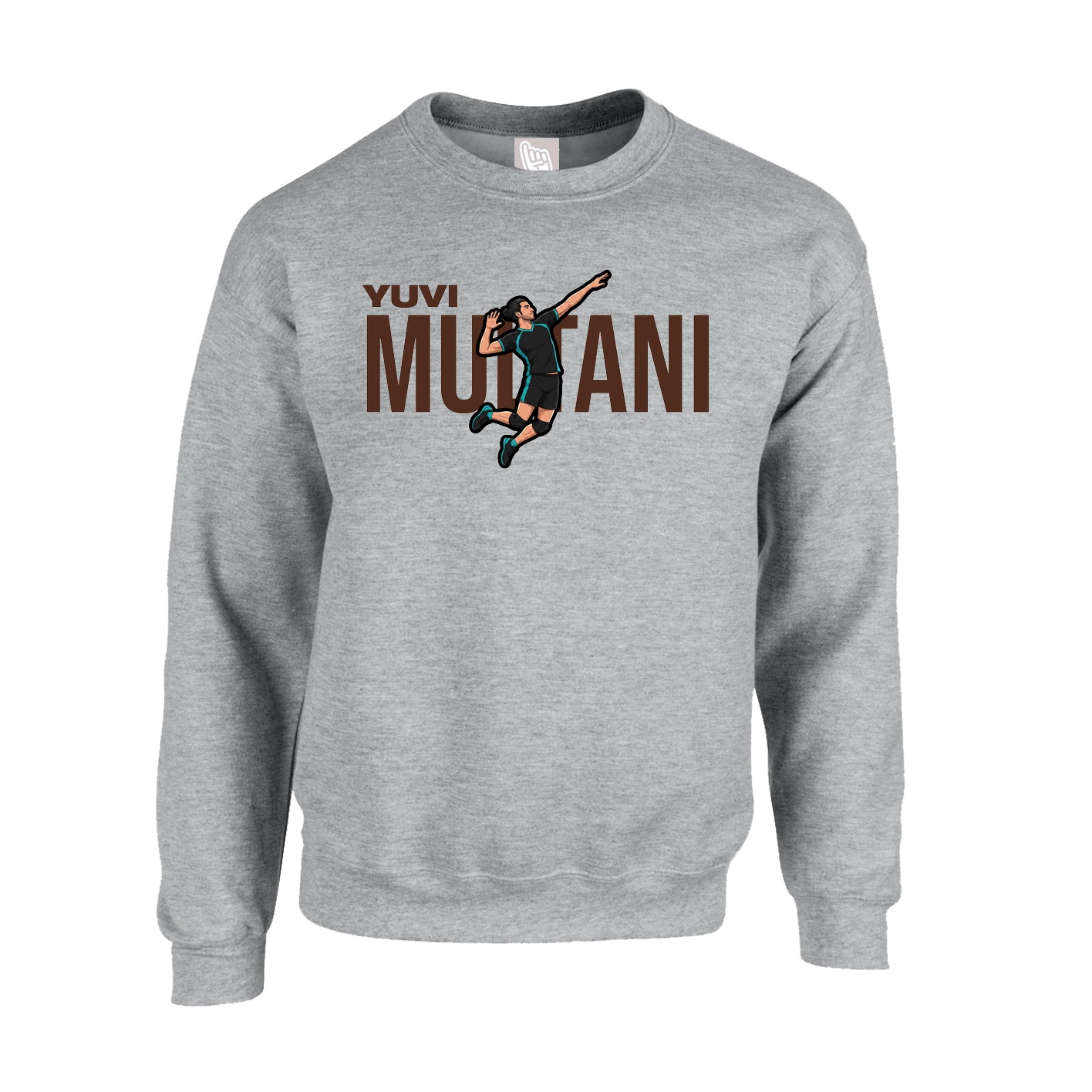 Fleece Crew — Player Name in Grey