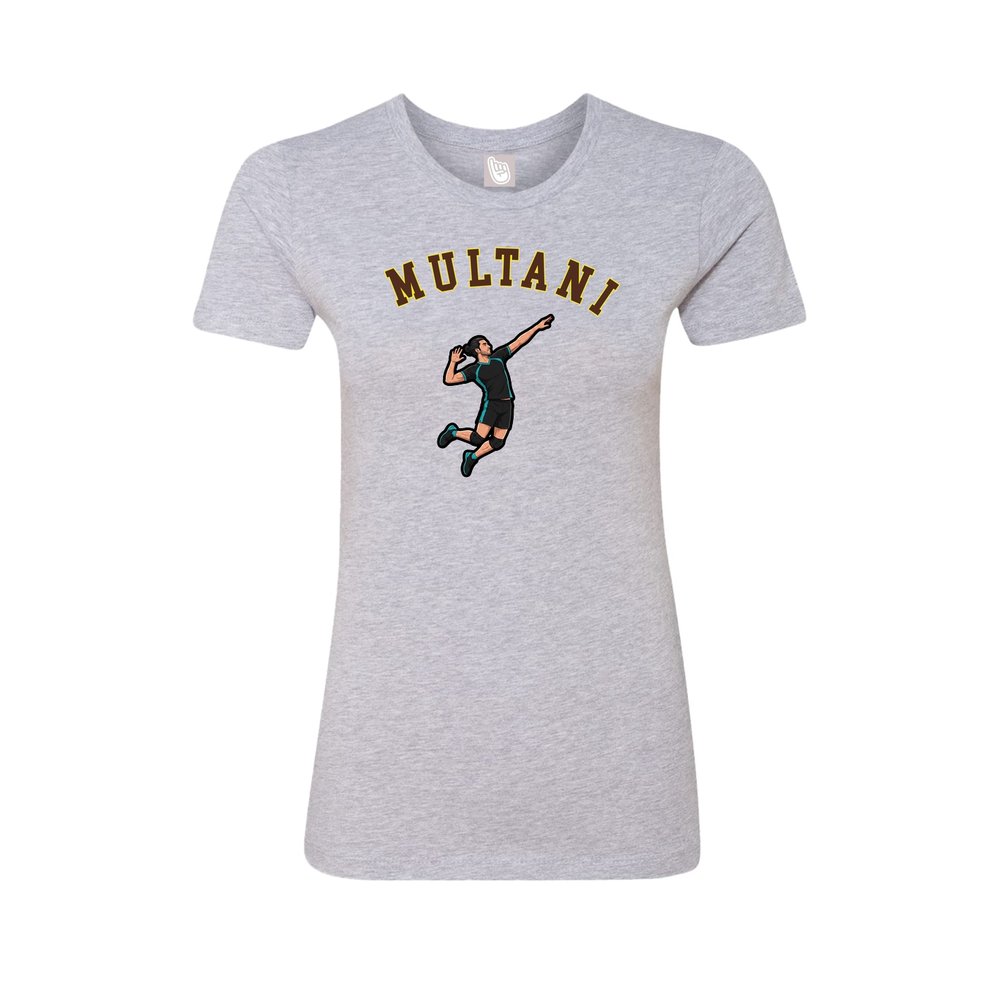 Fitted Women's Tee — Shirsey Arch in Grey