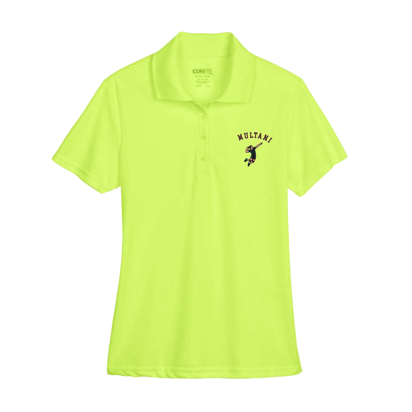 Womens Performance Polo — Shirsey Arch in Yellow