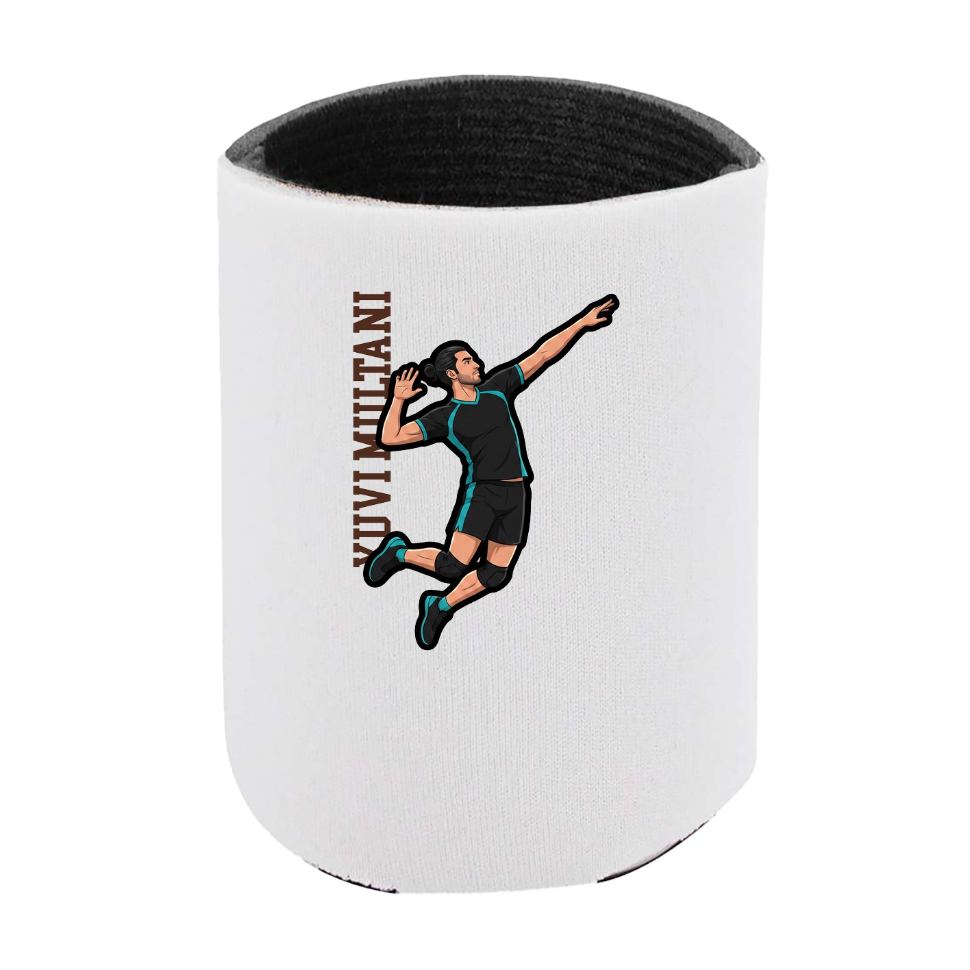 Can Holder — Name Vertical in White