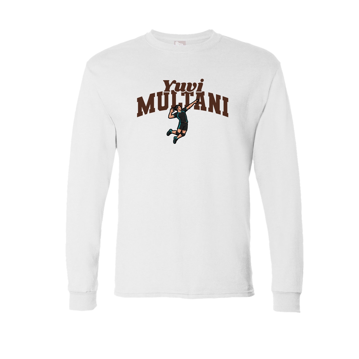 Long Sleeve Tee — Signature Arch in White