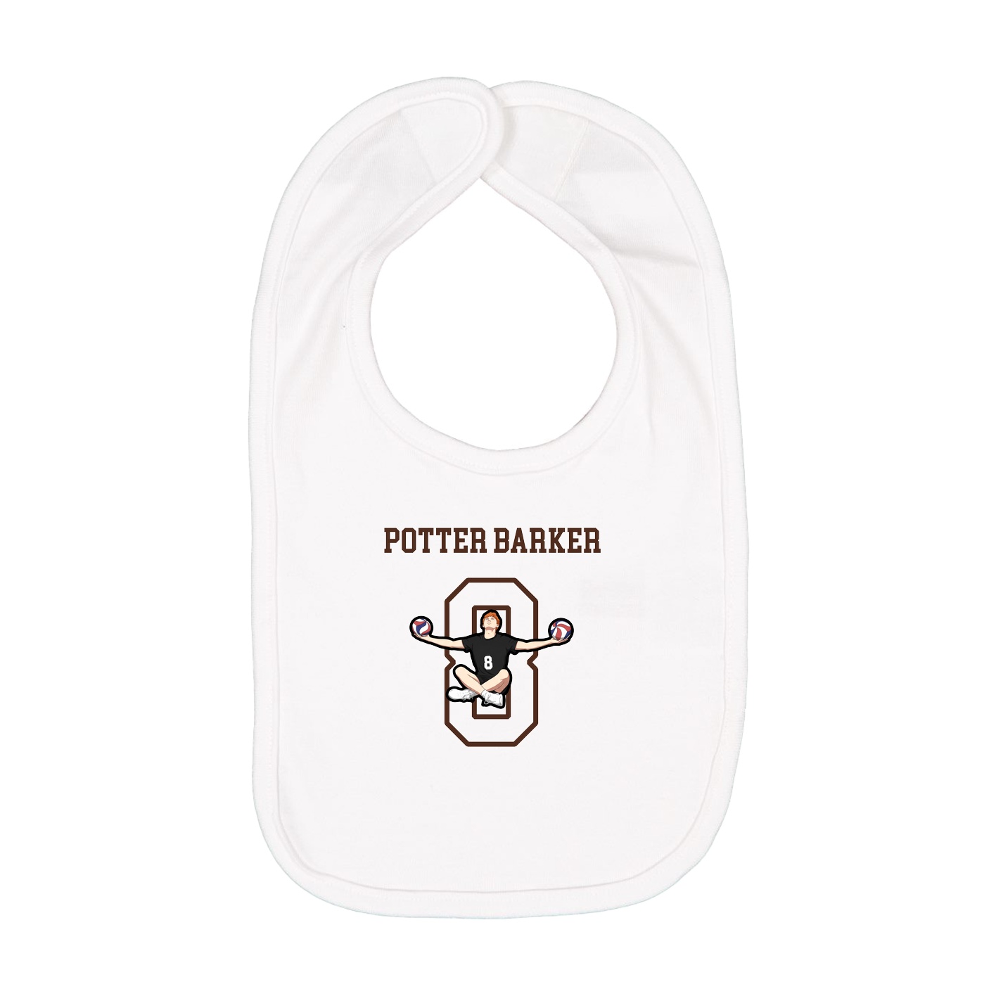 Infant Bib — Shirsey in White