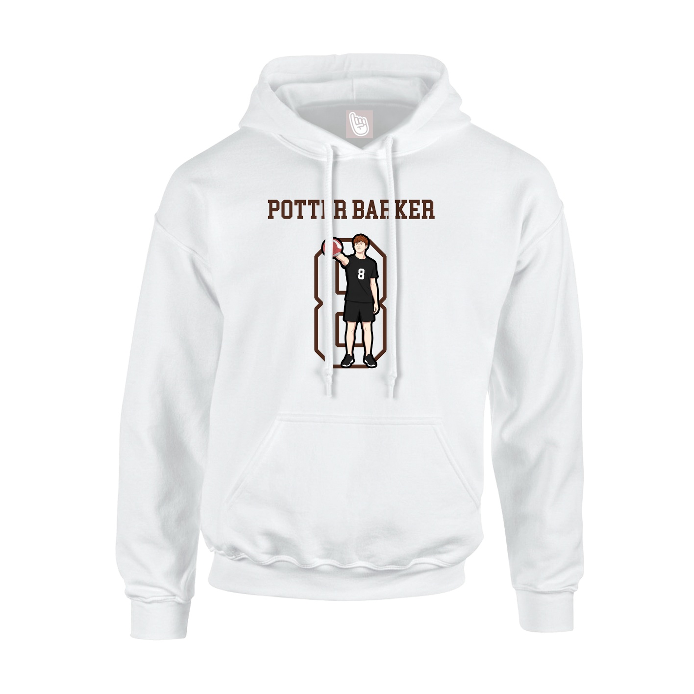 Hoodie — Shirsey in White