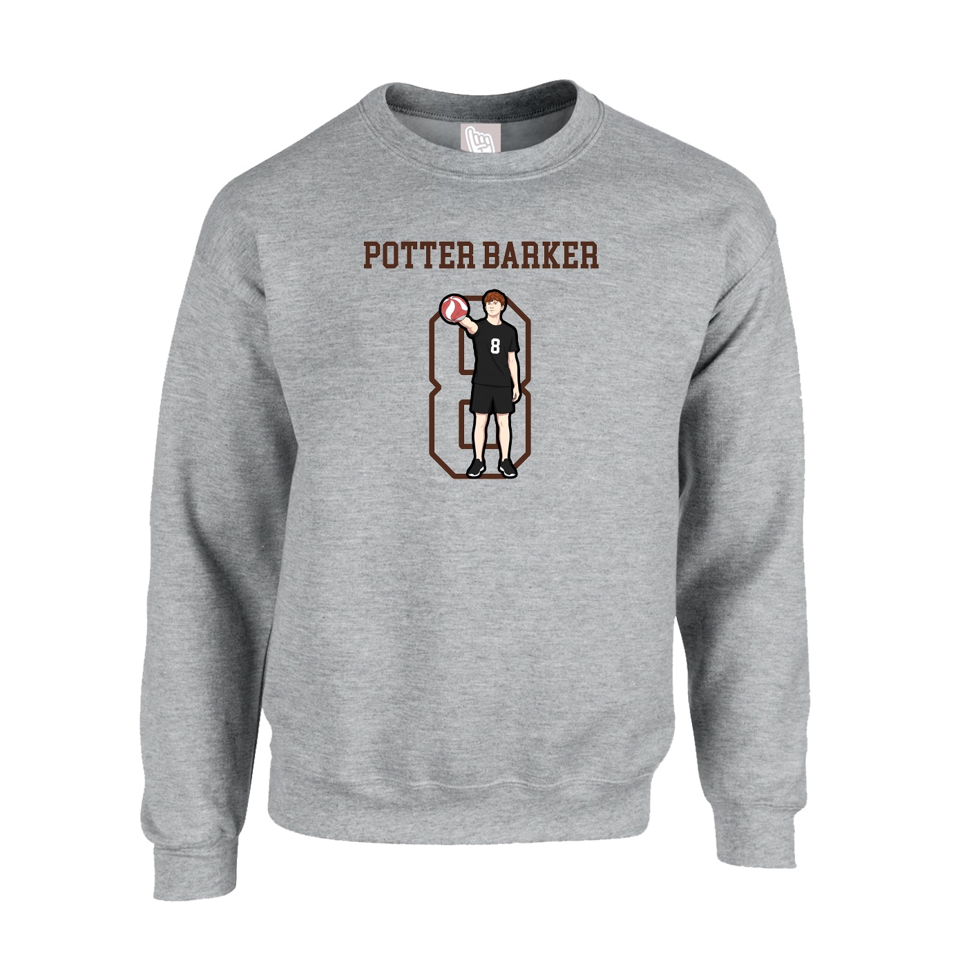 Fleece Crew — Shirsey in Grey