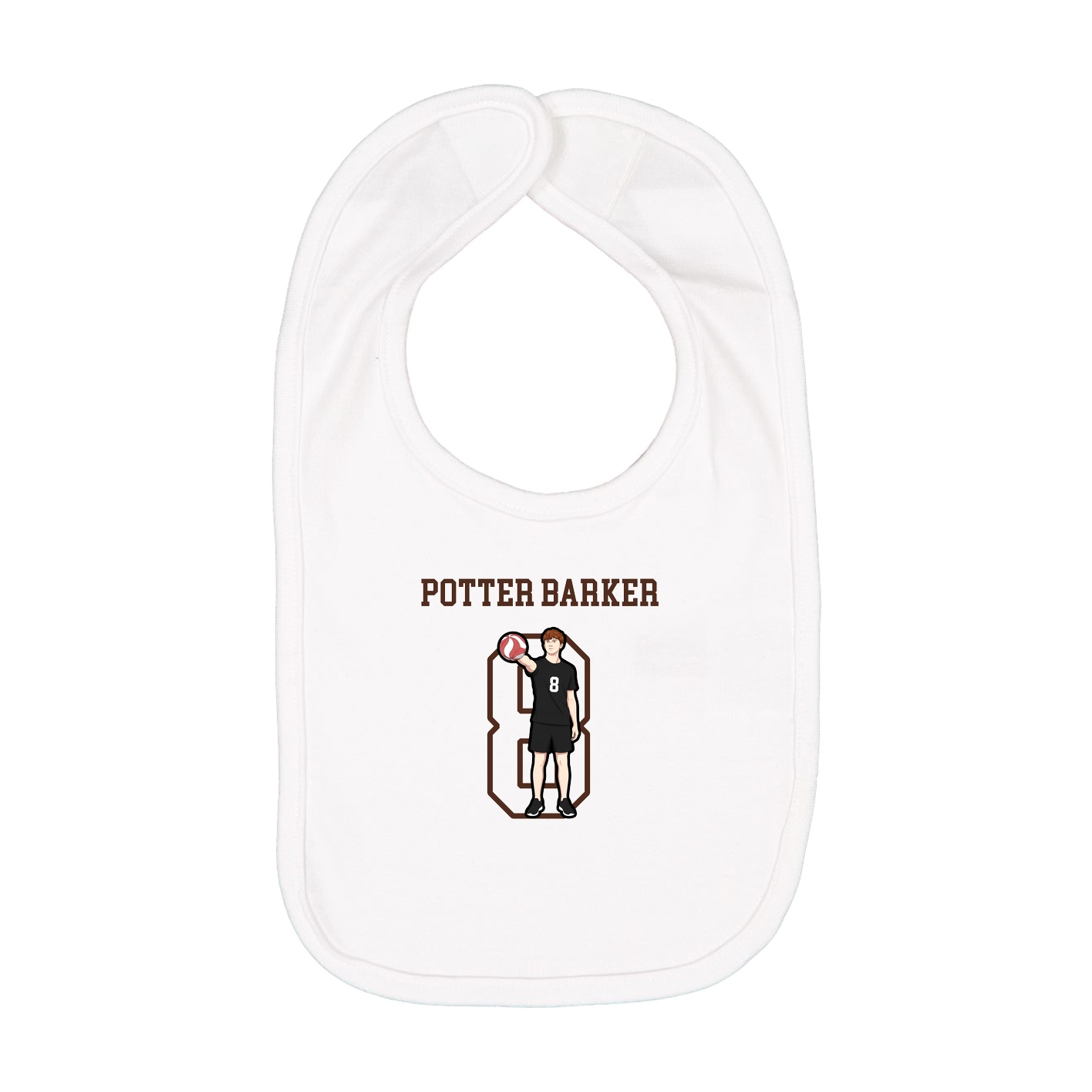 Infant Bib — Shirsey in White