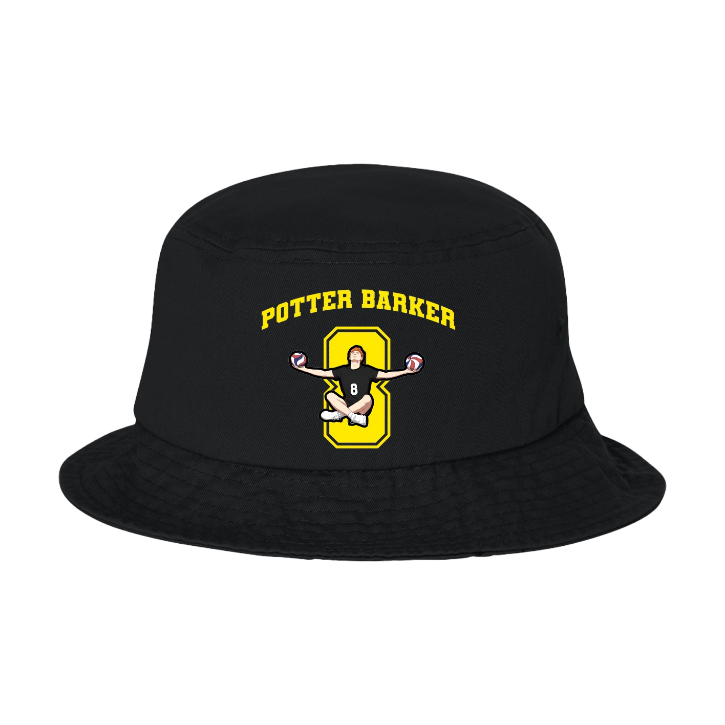Bucket Cap — Number in Black
