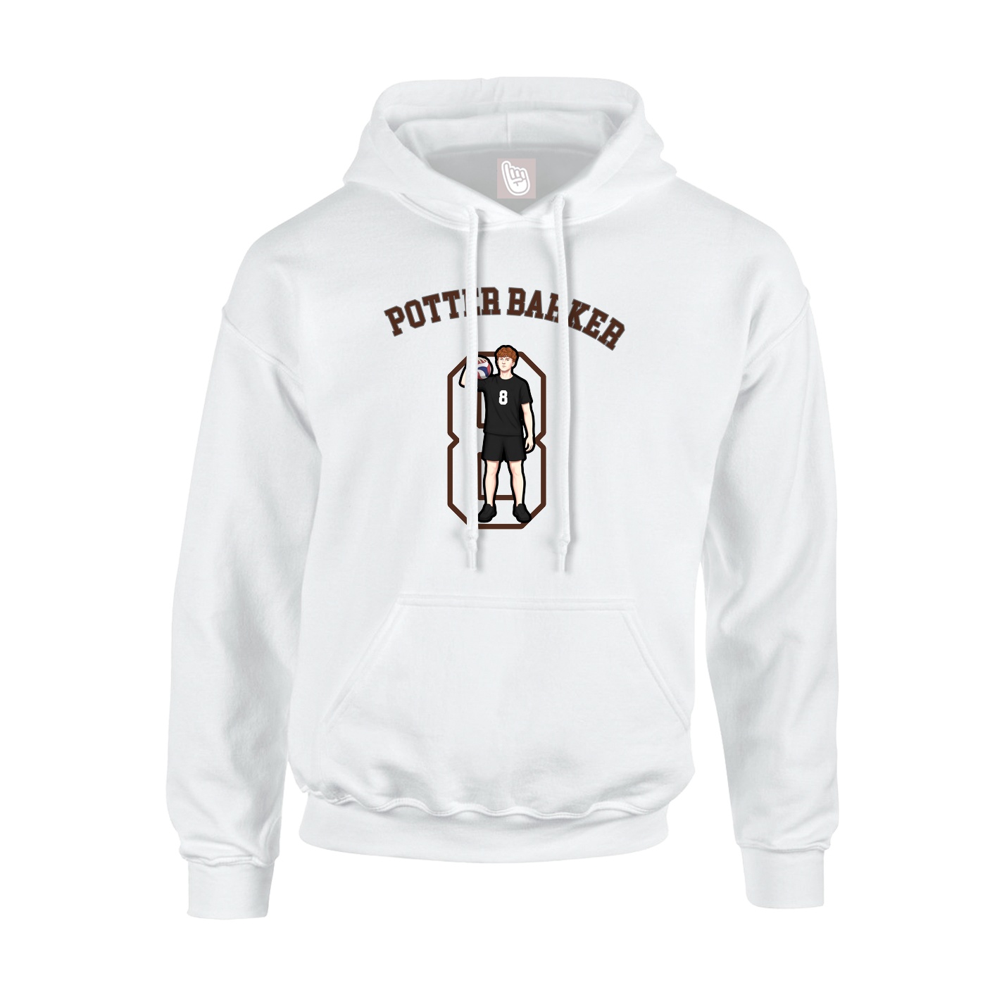 Youth Hoodie — Shirsey Arch in White