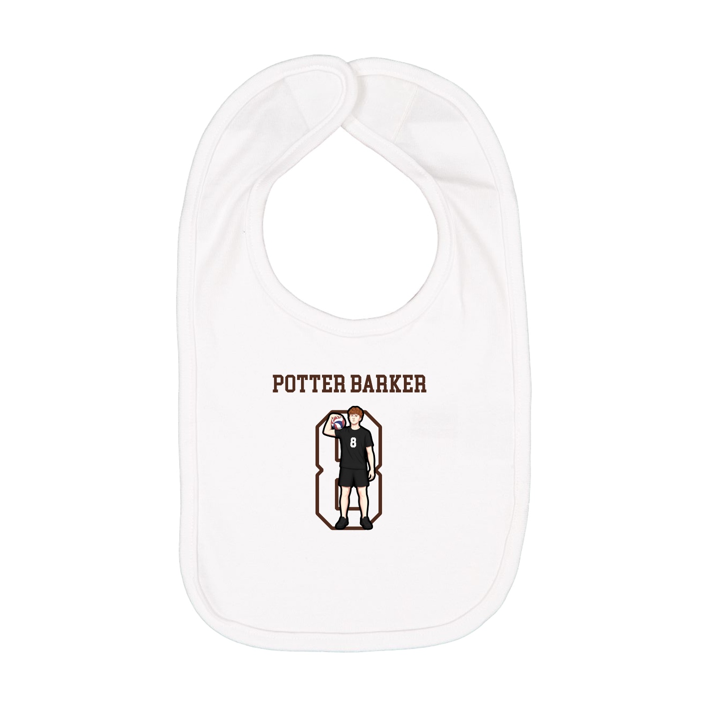 Infant Bib — Shirsey in White