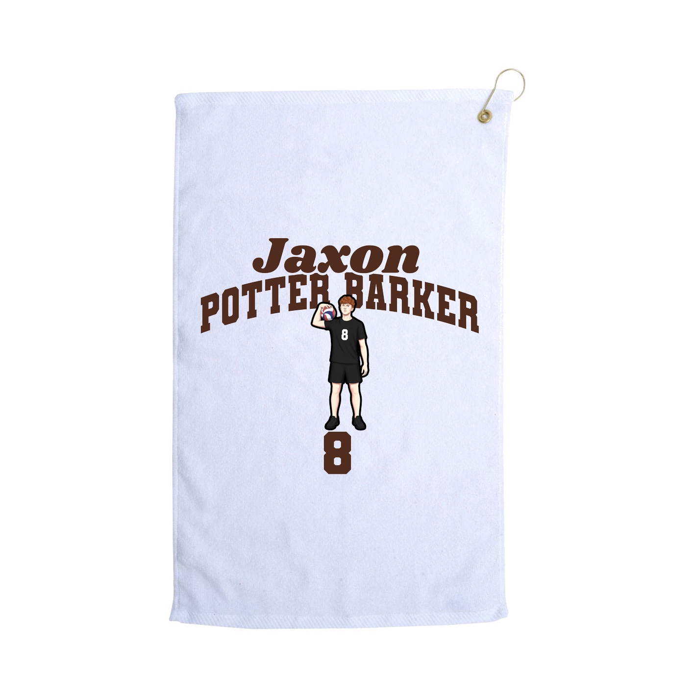 Golf Towel — Signature Arch in White