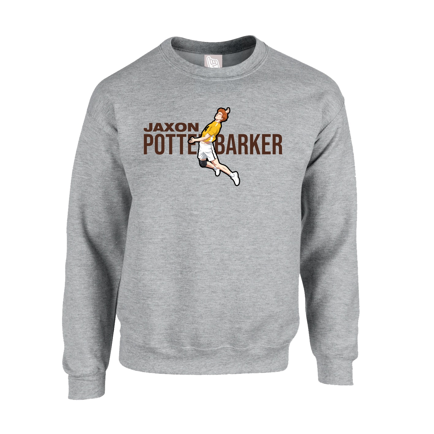 Fleece Crew — Player Name in Grey