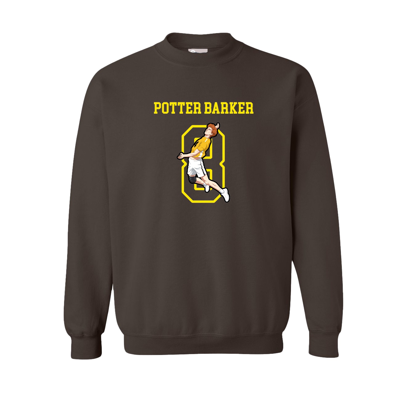 Fleece Crew — Shirsey in Brown