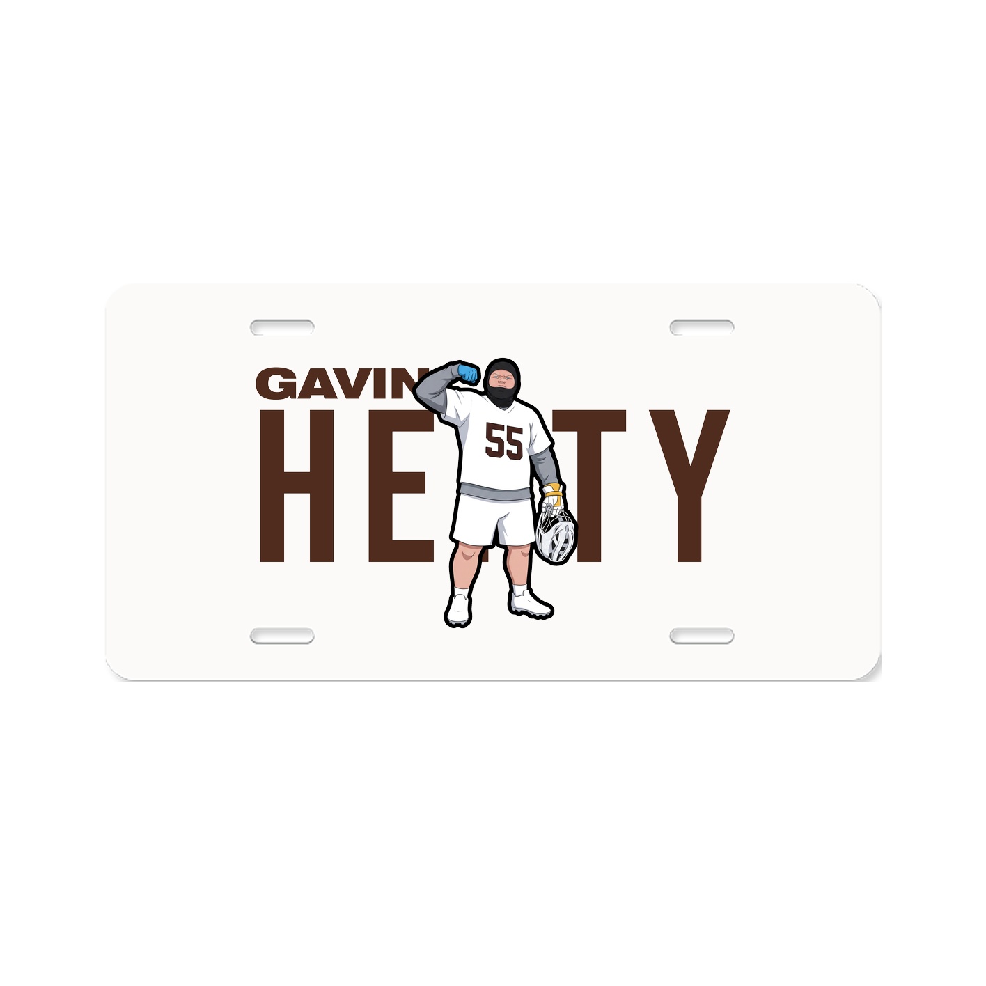 License Plate — Player Name in Classic