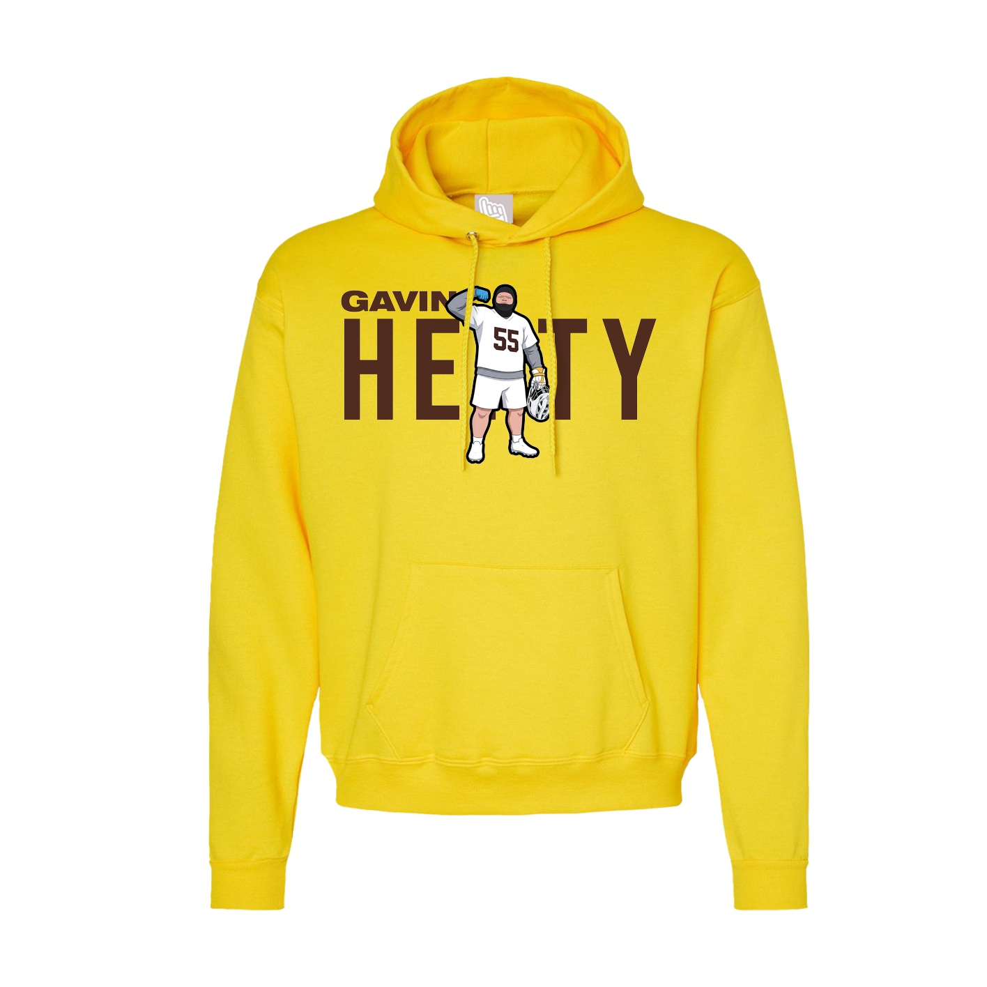 Hoodie — Player Name in Yellow