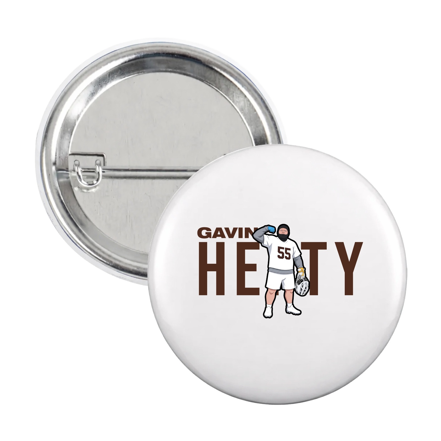 Game Day Button — Player Name in White