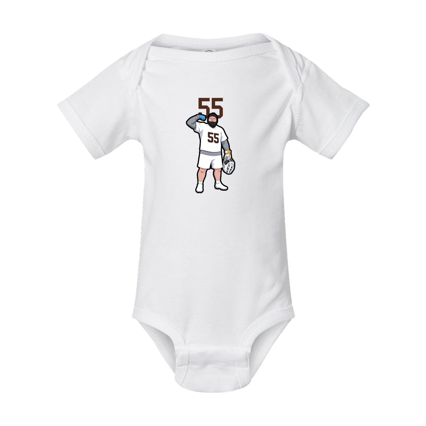 Baby Onesie — Number Top in White
