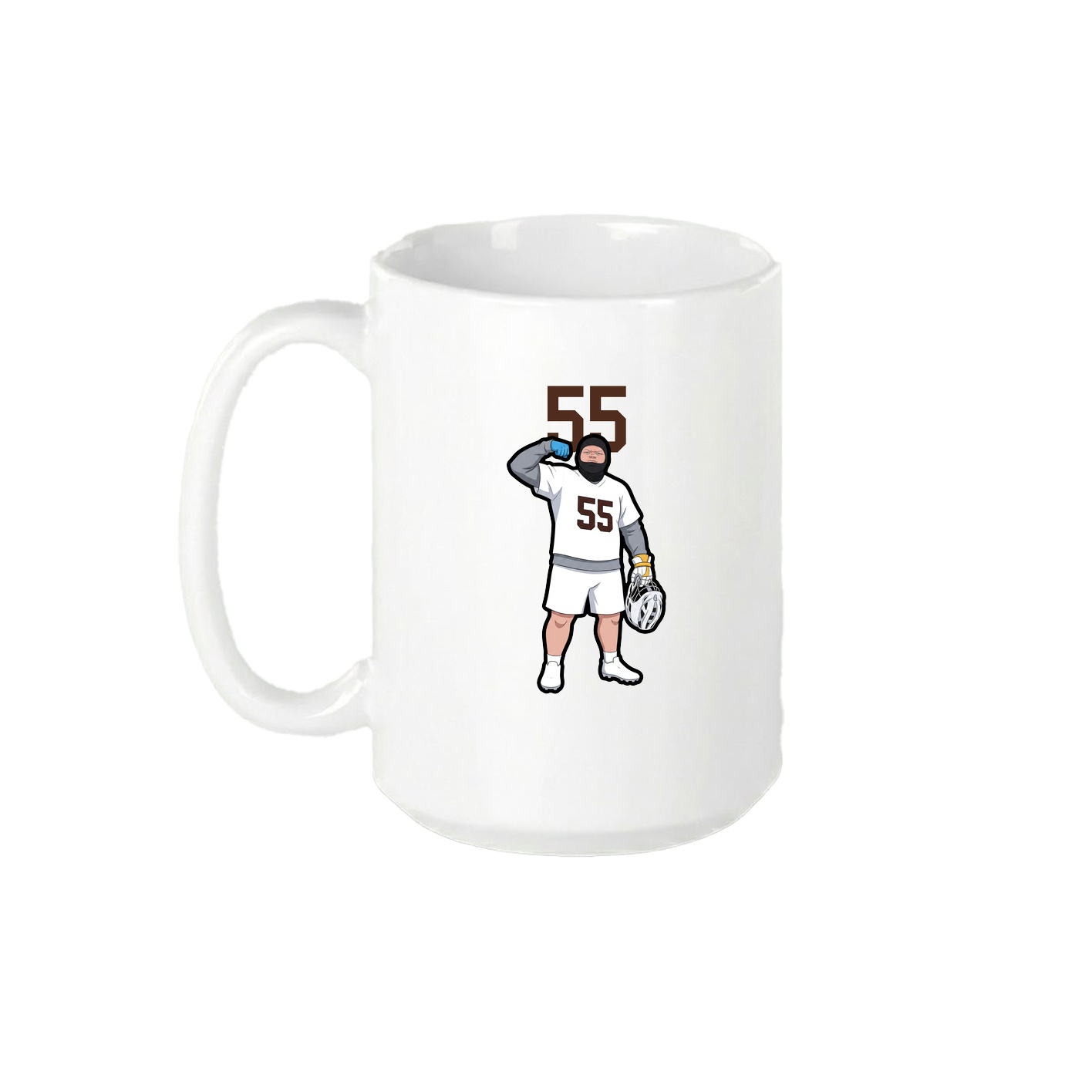 15oz Coffee Mug — Number Top in White