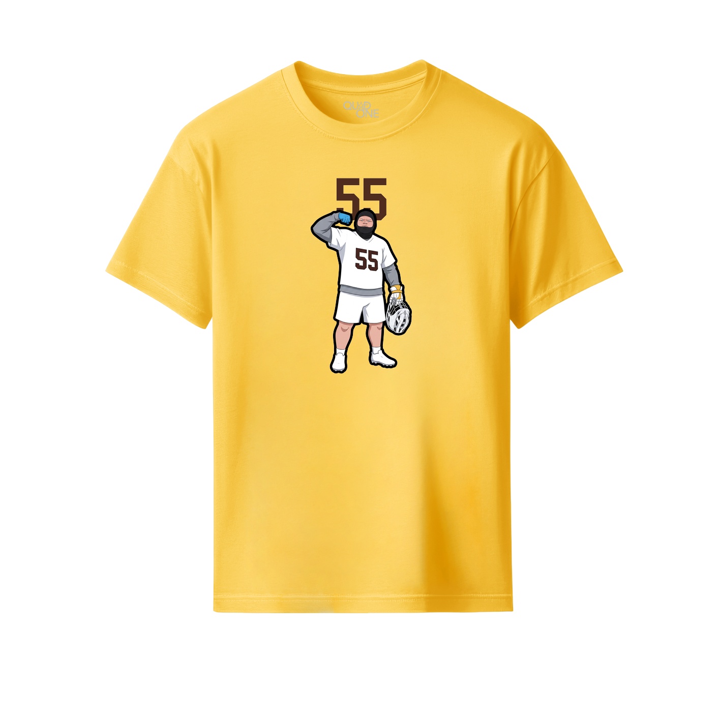 Youth Tee — Number Top in Yellow