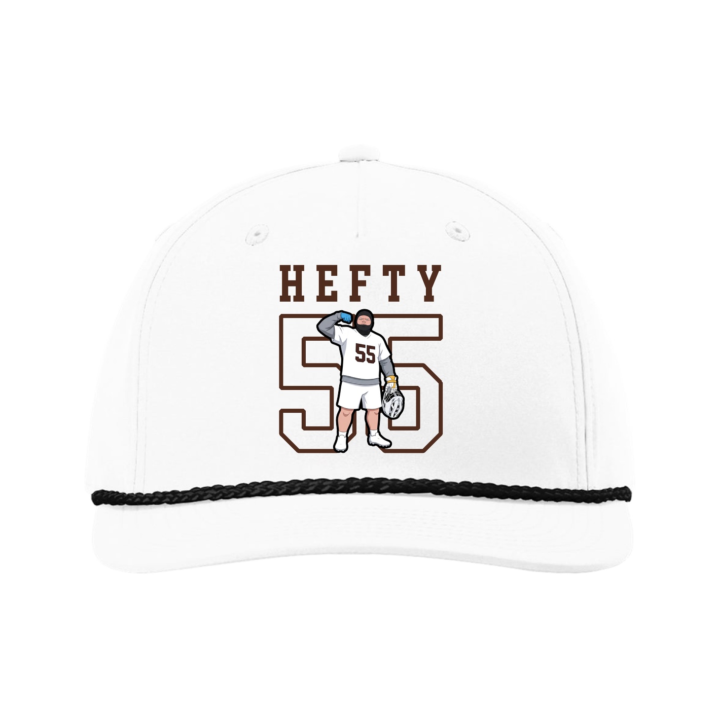 Five-Panel Classic Rope Cap — Shirsey in White
