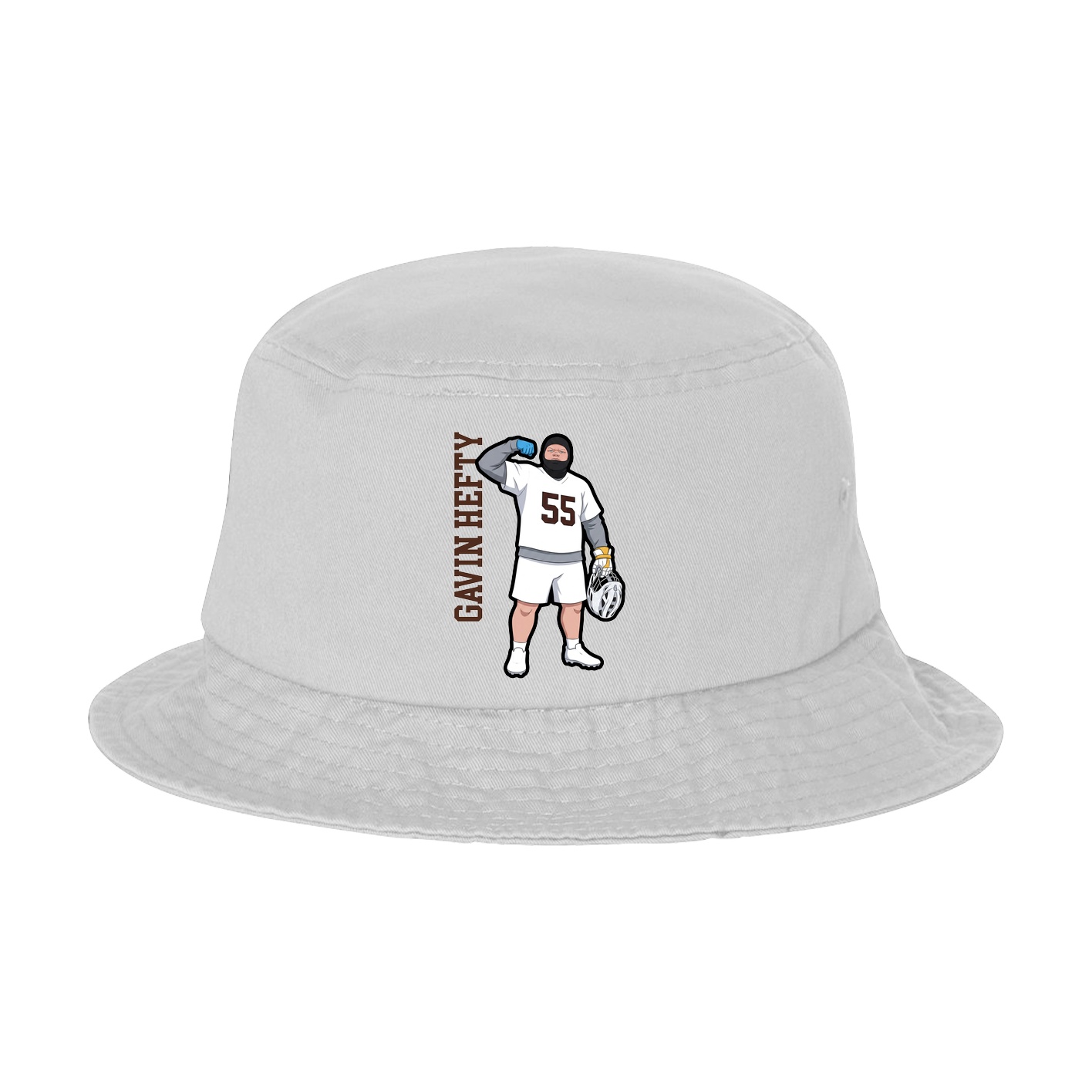 Bucket Cap — Name Vertical in White