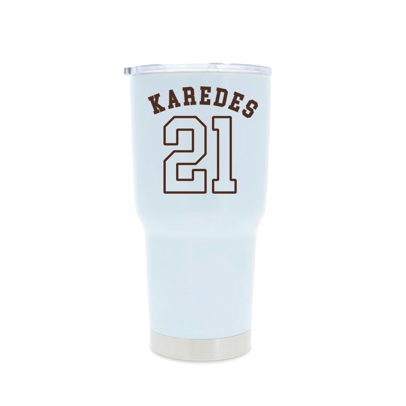 30oz Stainless Steel Tumbler — Shirsey Arch in White