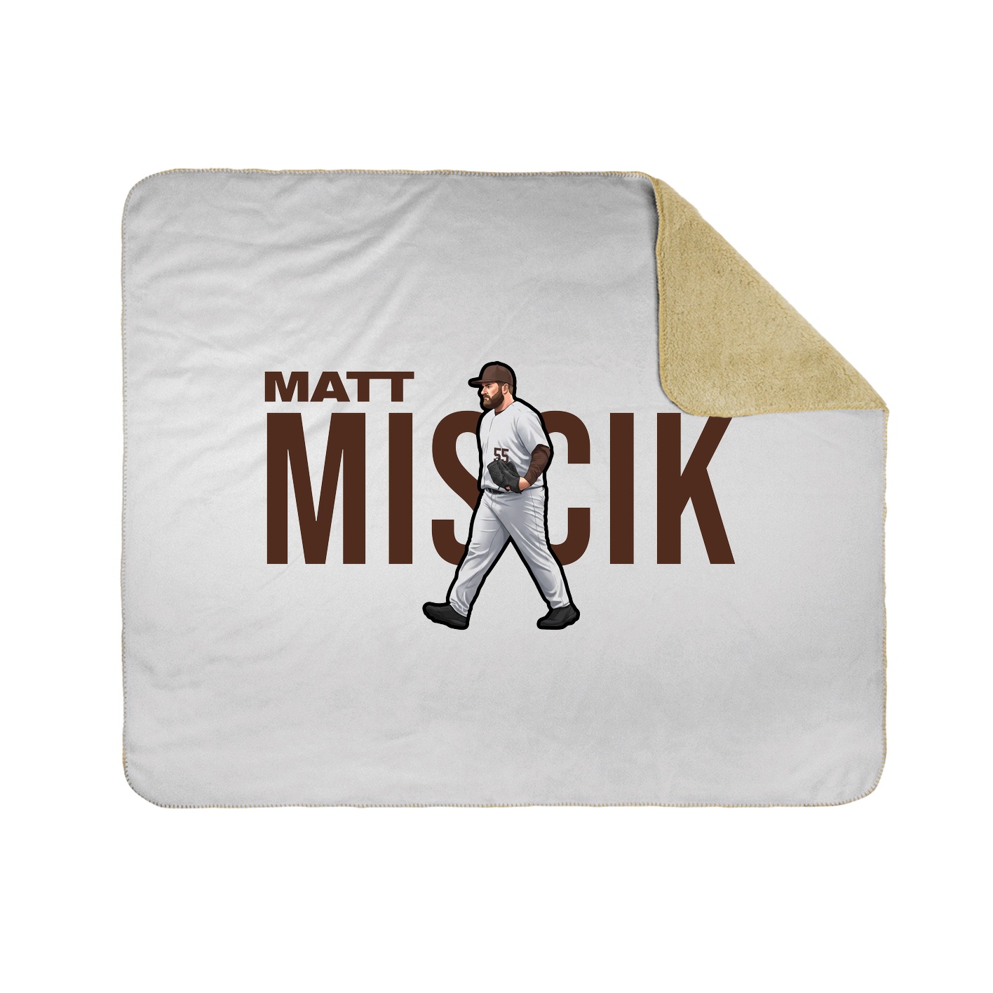 Throw Blanket — Player Name in White