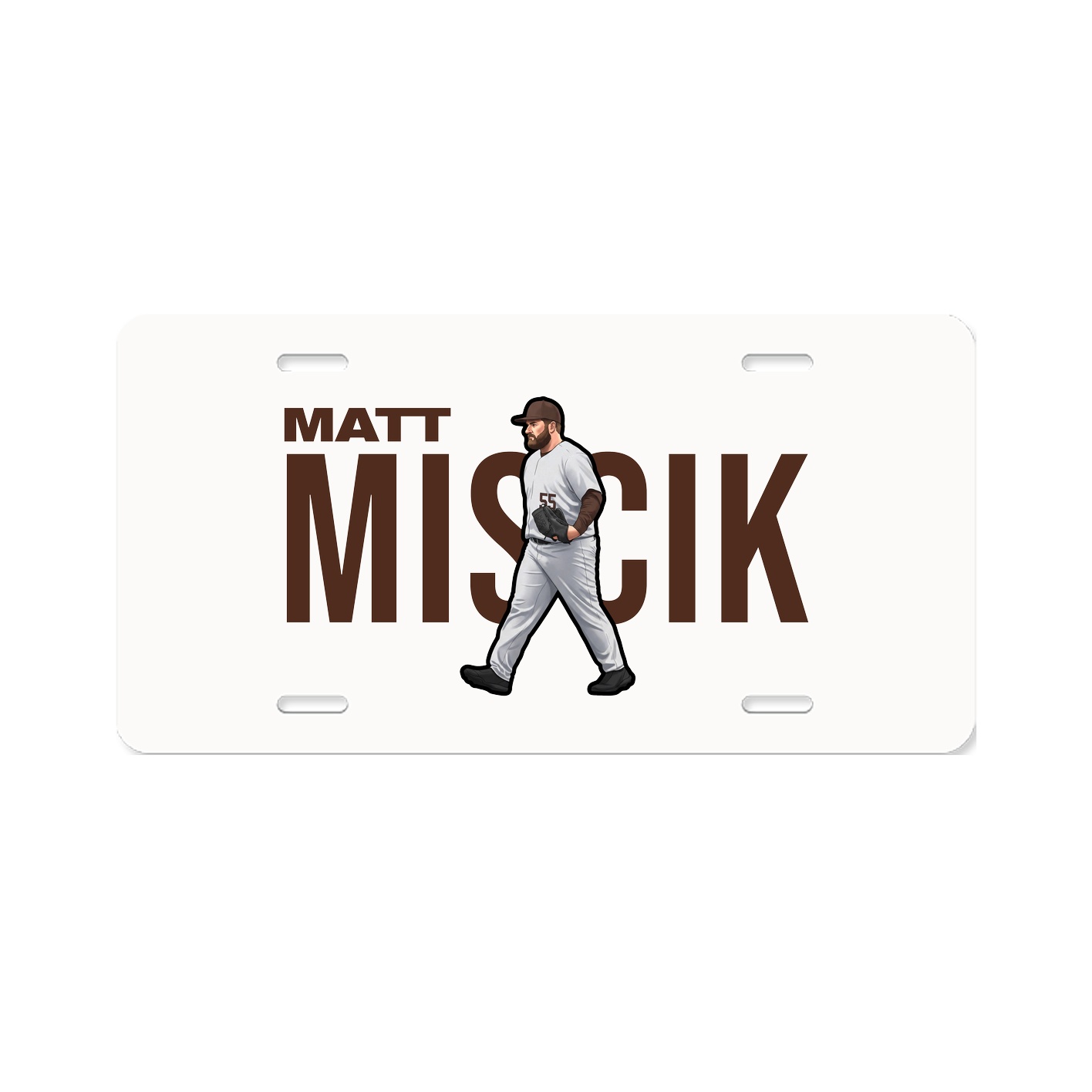 License Plate — Player Name in Classic