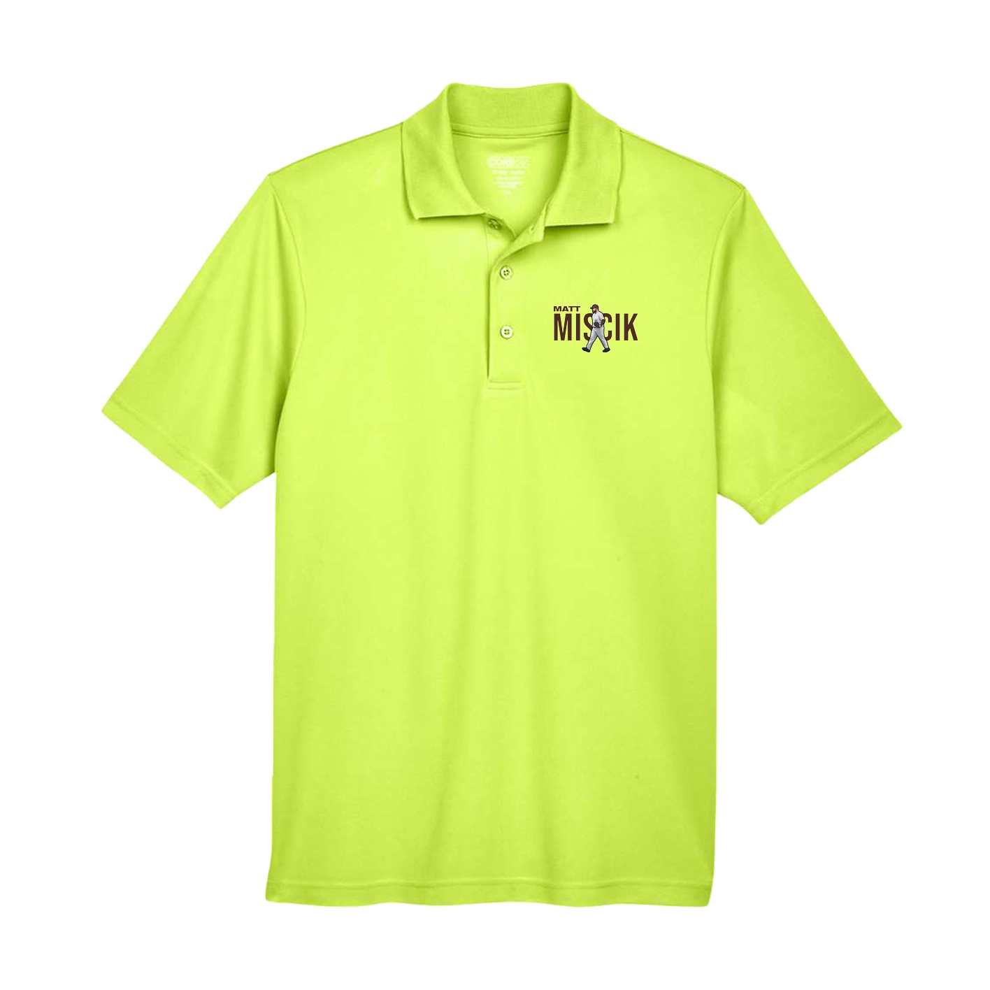 Performance Polo — Player Name in Yellow