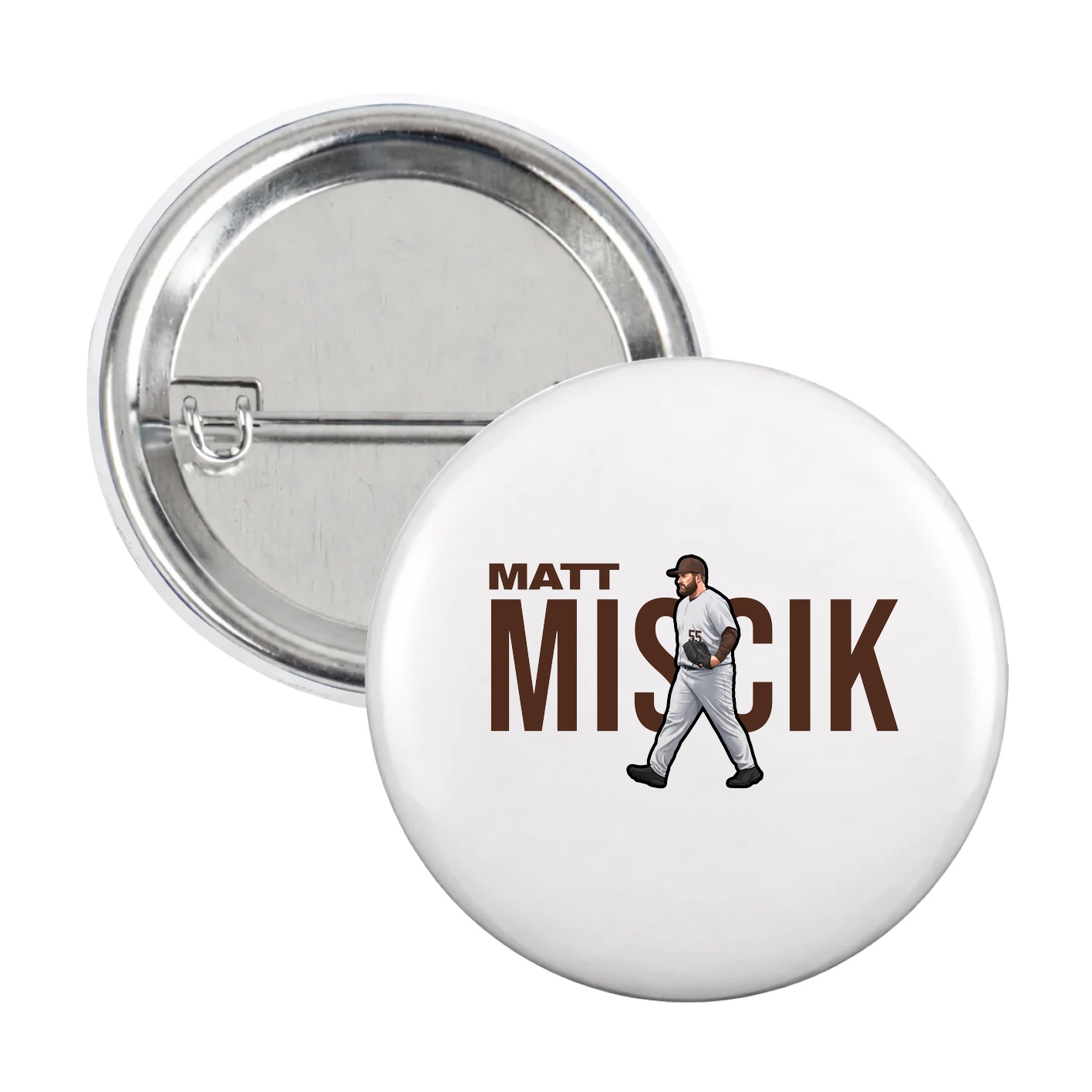 Game Day Button — Player Name in White