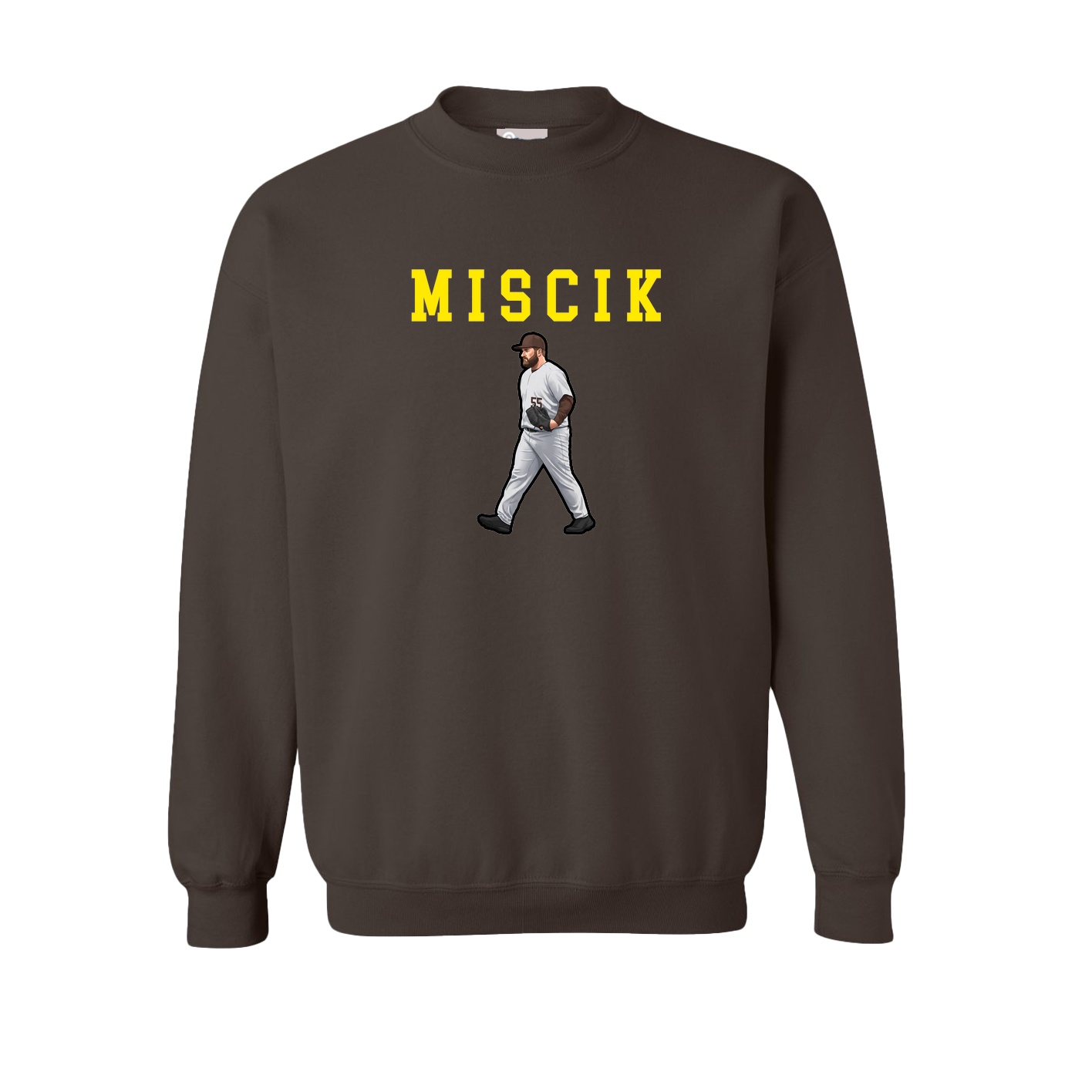 Fleece Crew — Shirsey in Brown