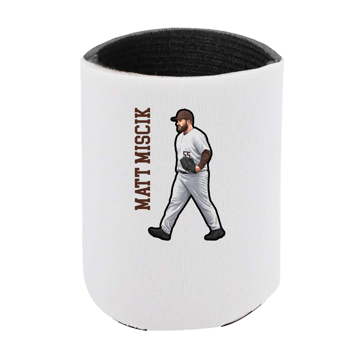 Can Holder — Name Vertical in White