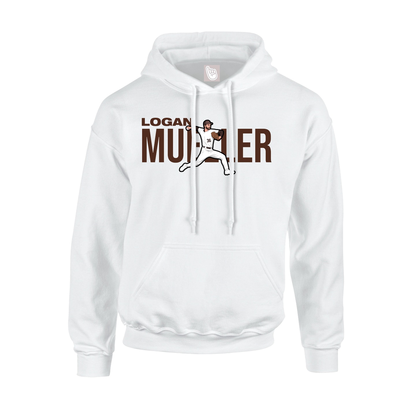 Hoodie — Player Name in White