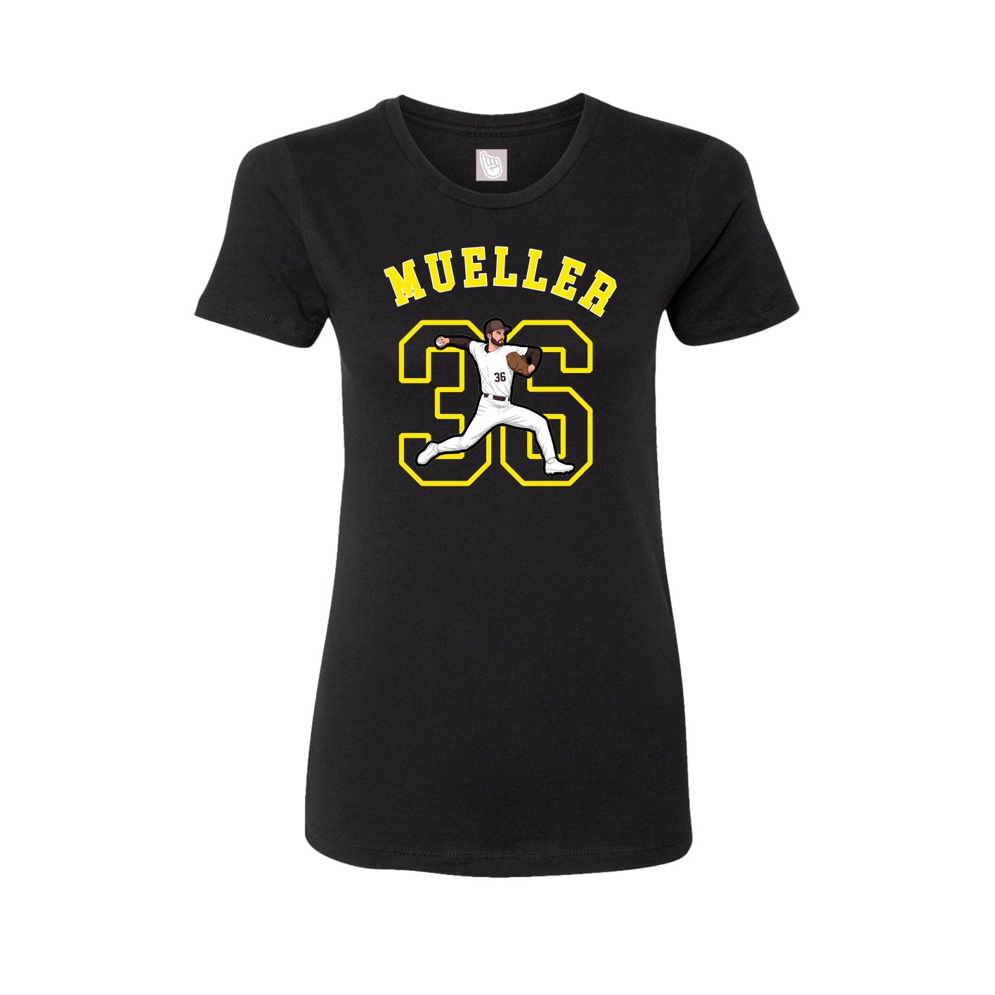 Fitted Women's Tee — Shirsey Arch in Black