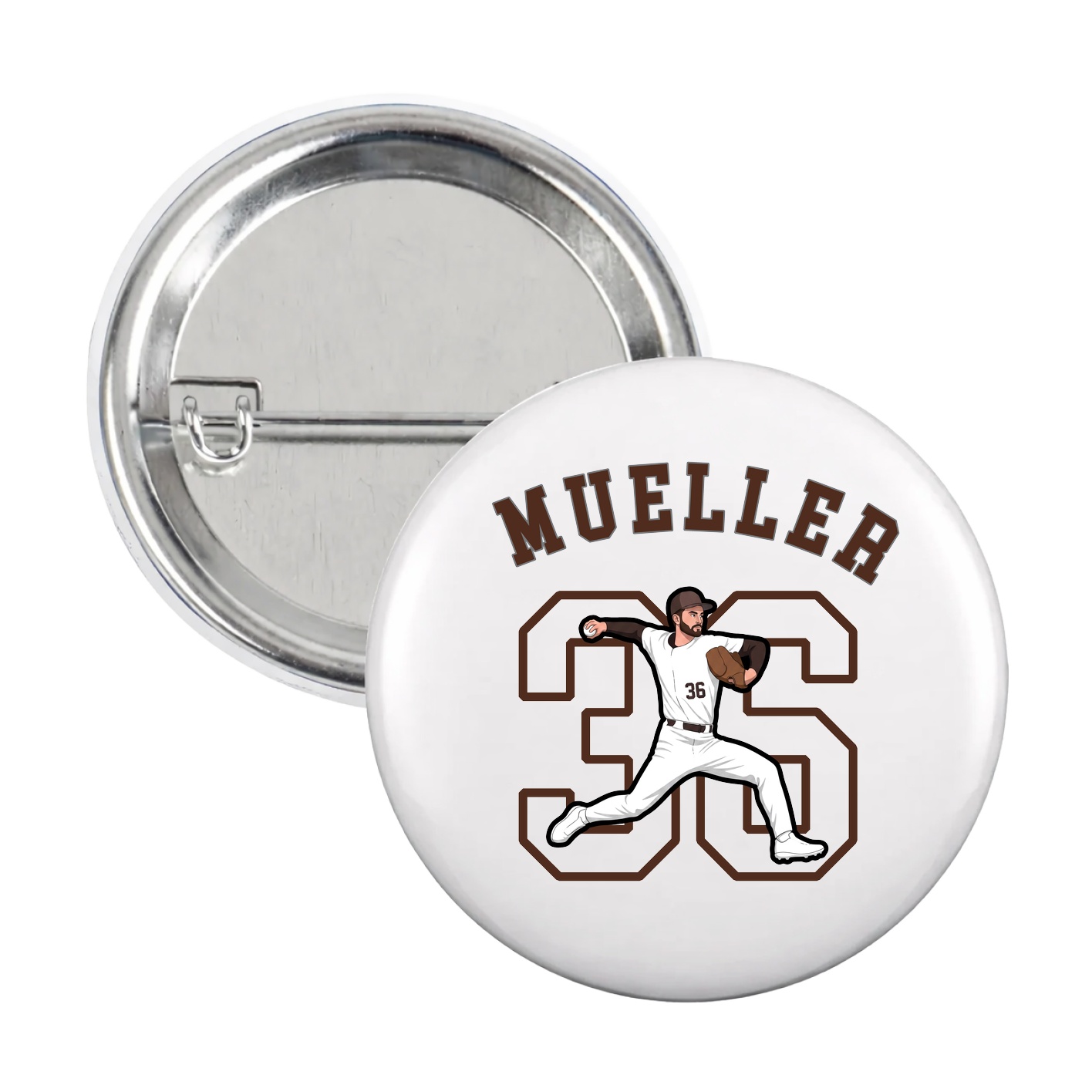 Game Day Button — Shirsey Arch in White