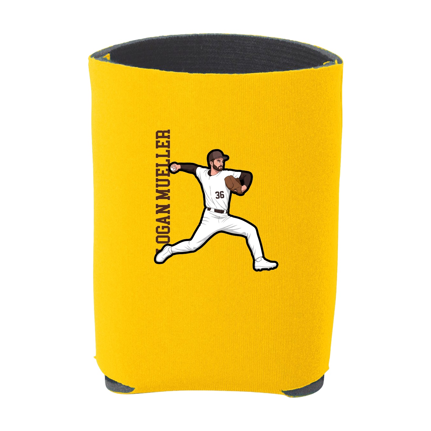 Can Holder — Name Vertical in Yellow