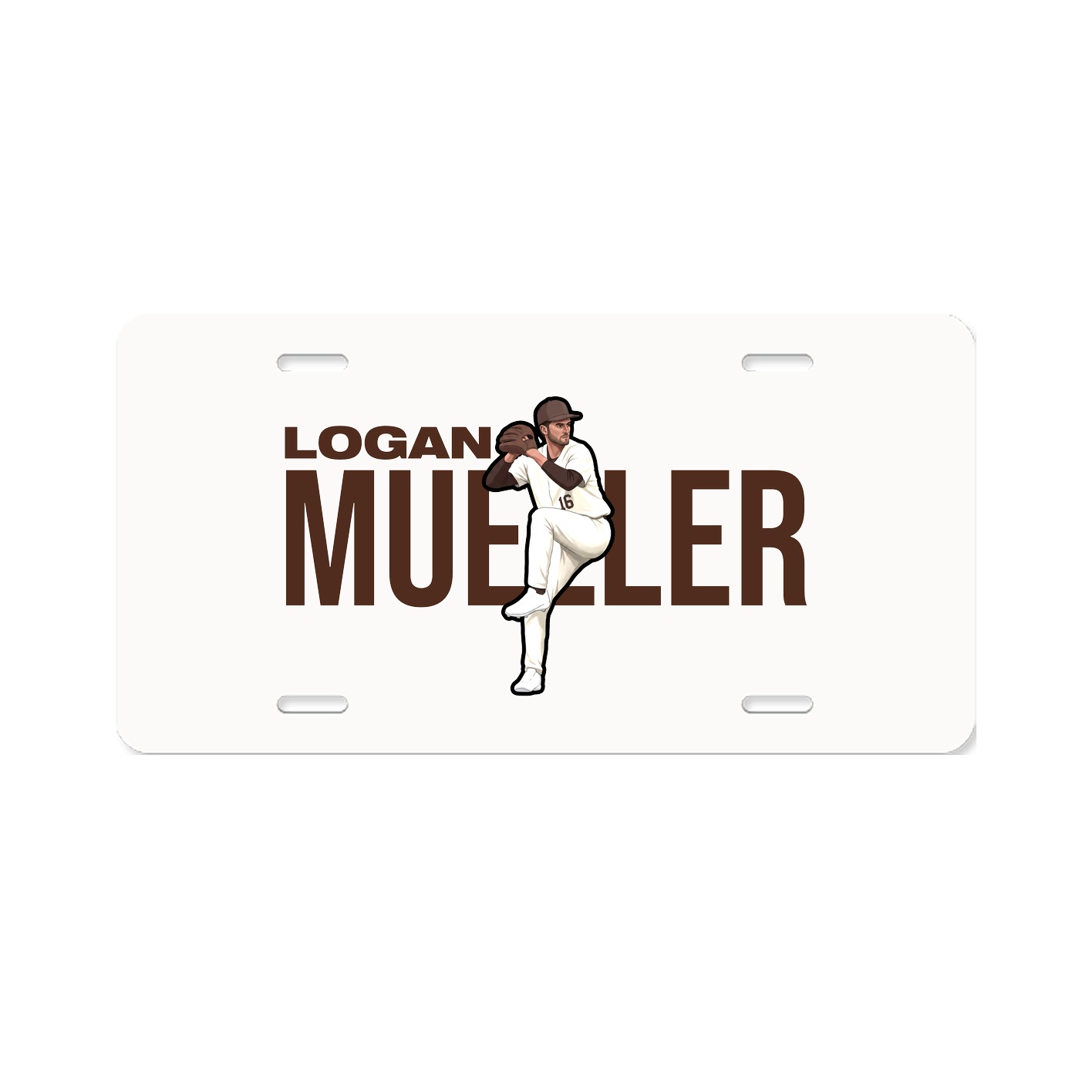 License Plate — Player Name in Classic