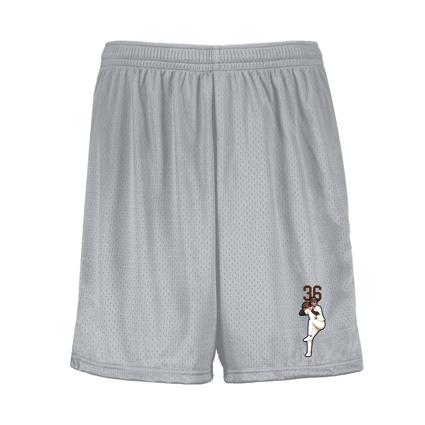 Shorts — Number Top in Silver