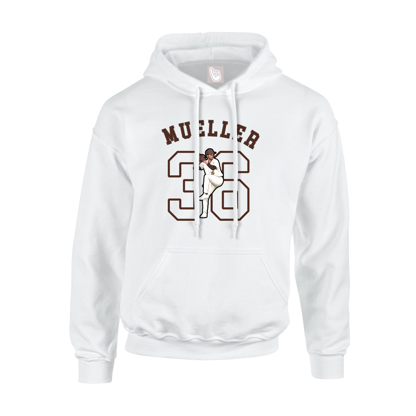Youth Hoodie — Shirsey Arch in White