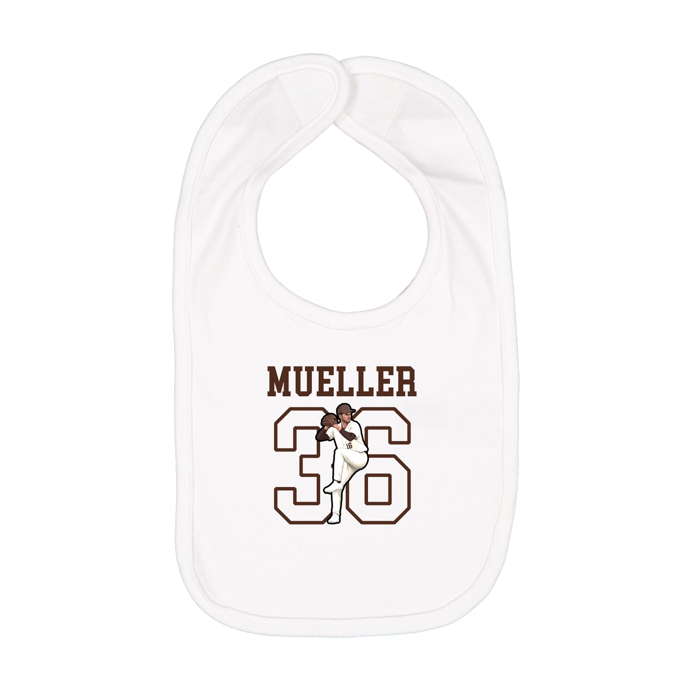 Infant Bib — Shirsey in White
