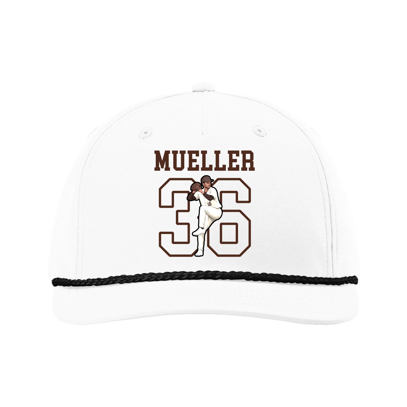 Five-Panel Classic Rope Cap — Shirsey in White