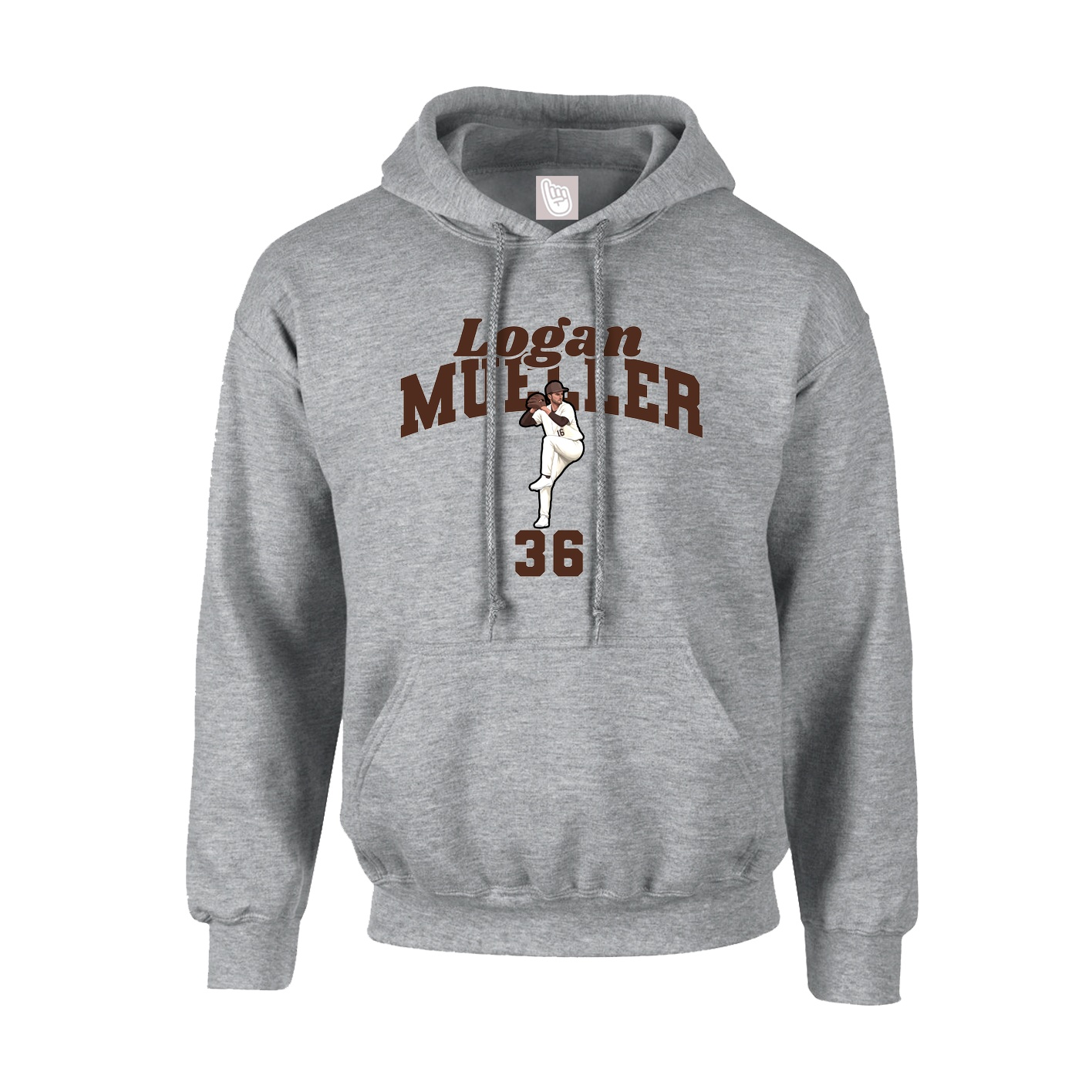 Hoodie — Signature Arch in Grey