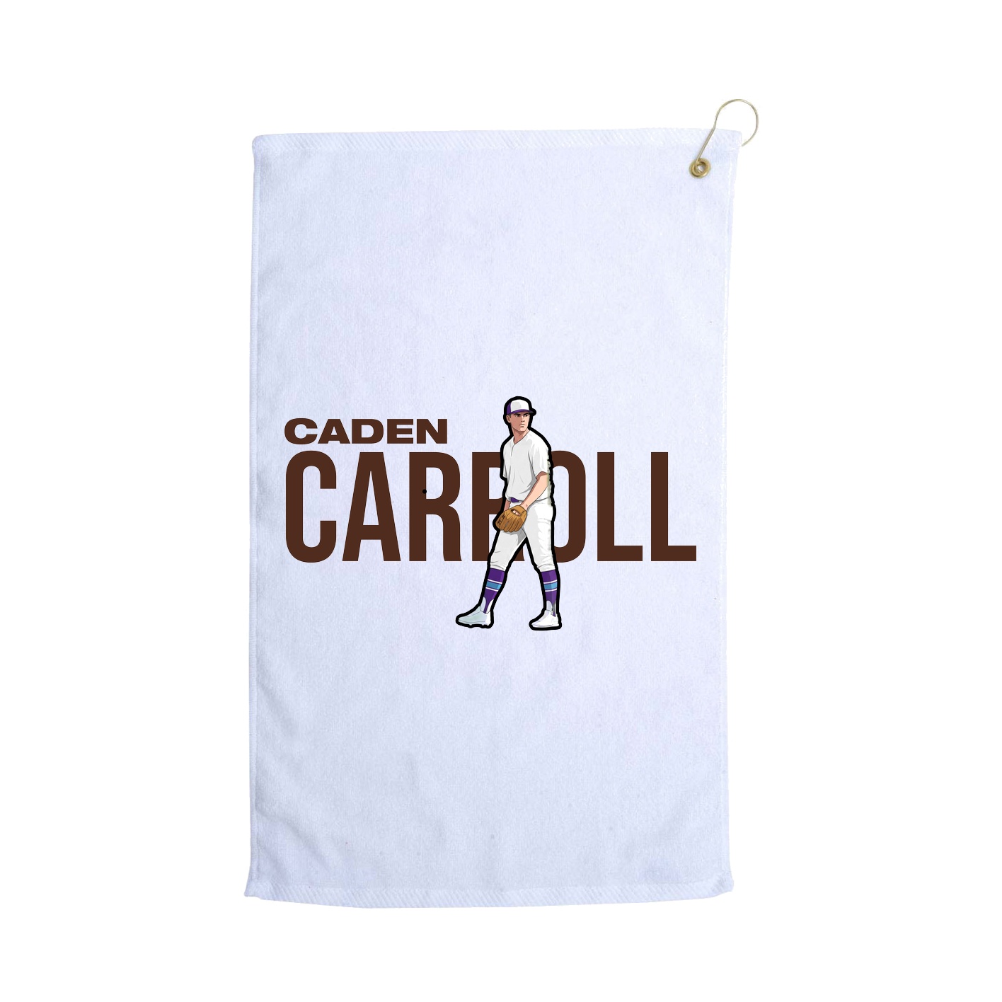 Golf Towel — Player Name in White