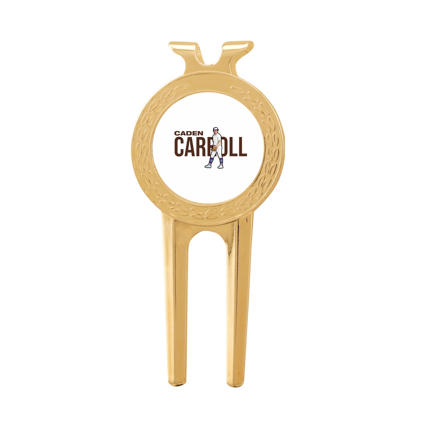 Divot Tool with Ball Marker — Player Name in Classic