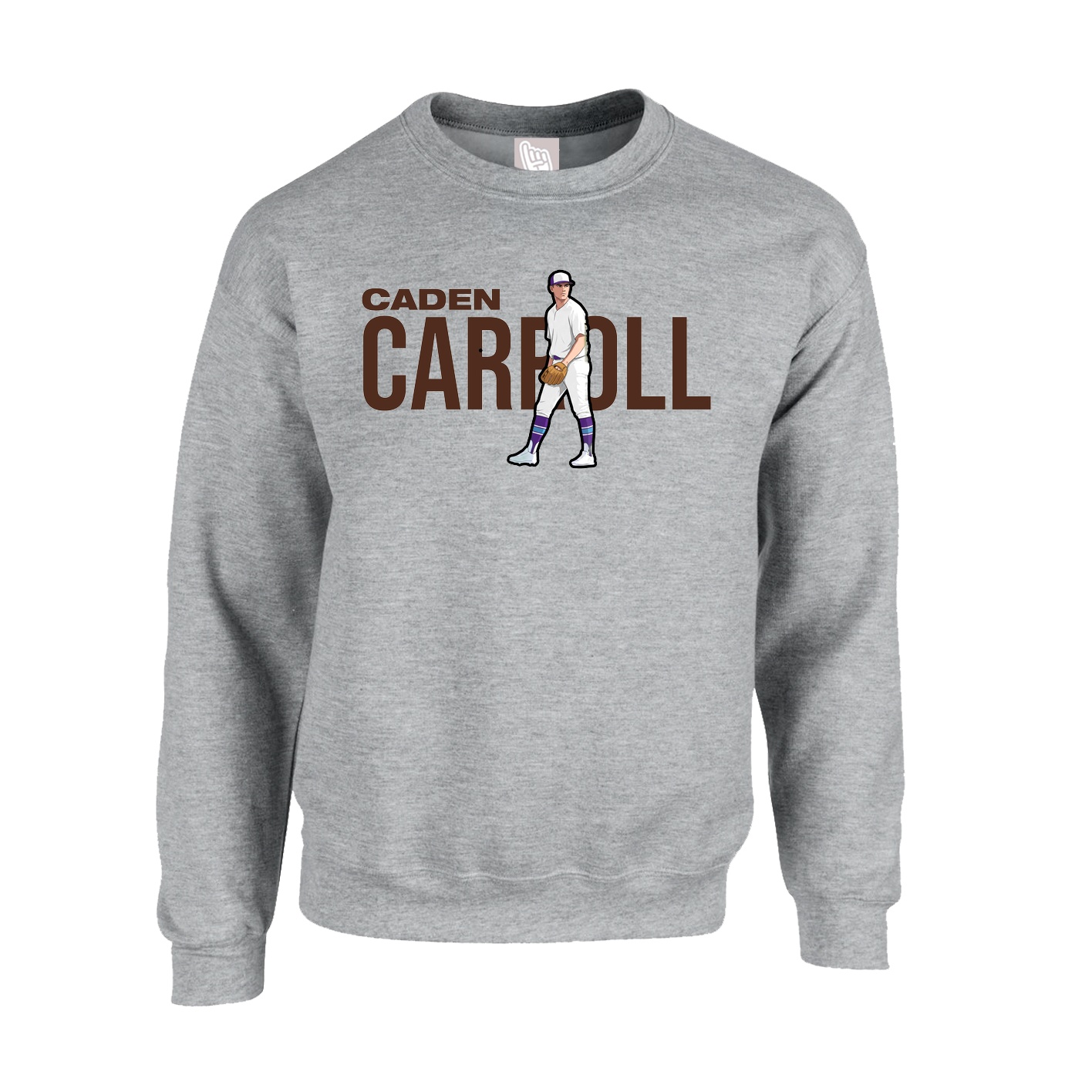 Fleece Crew — Player Name in Grey