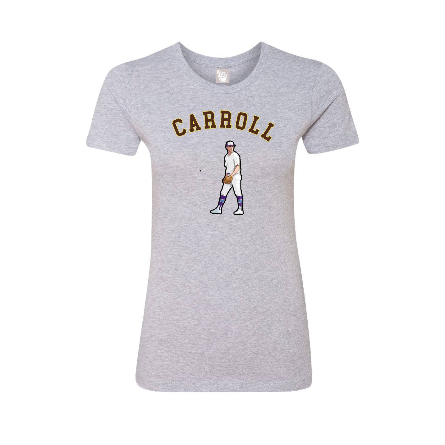 Fitted Women's Tee — Shirsey Arch in Grey