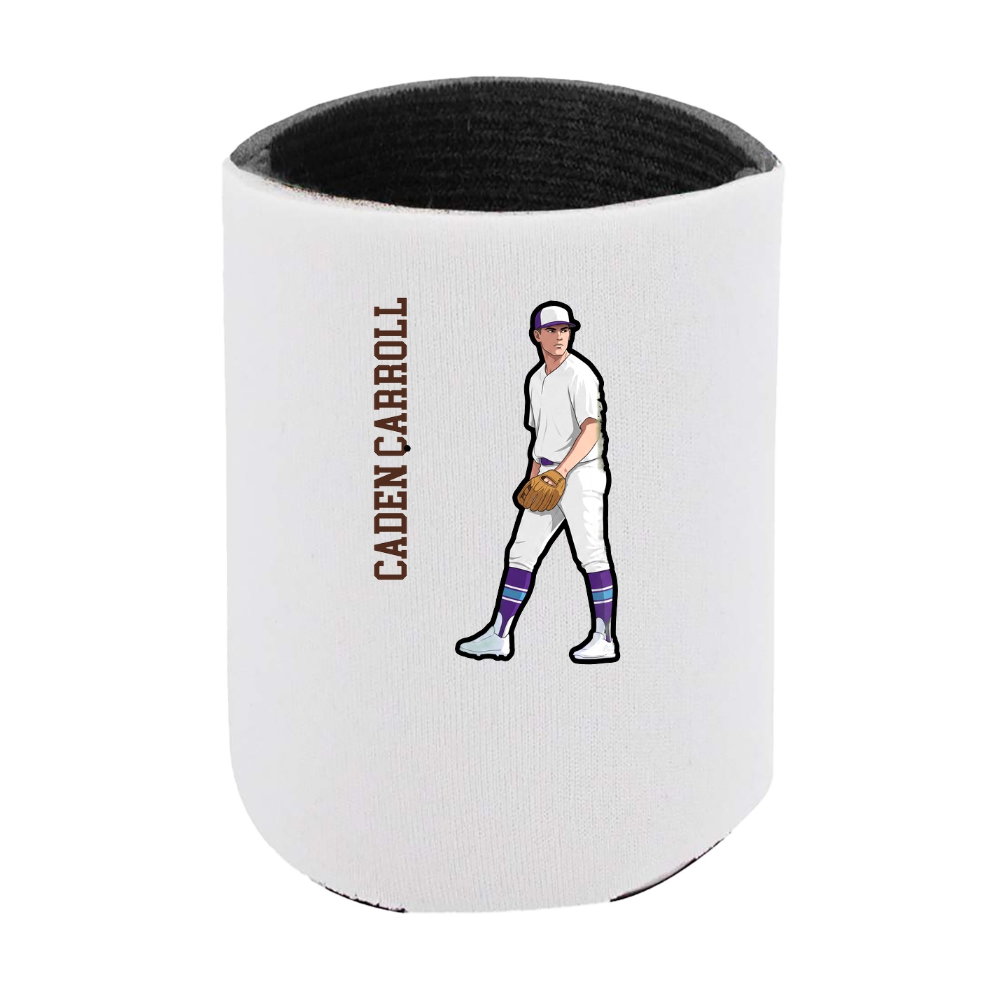 Can Holder — Name Vertical in White